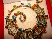 3dbeading_com Beaded Spiral Wire Pendant